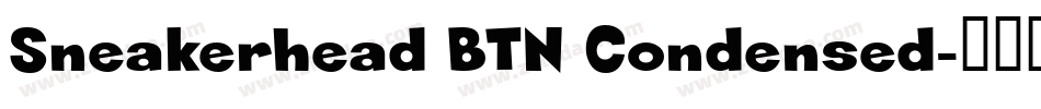 Sneakerhead BTN Condensed字体转换